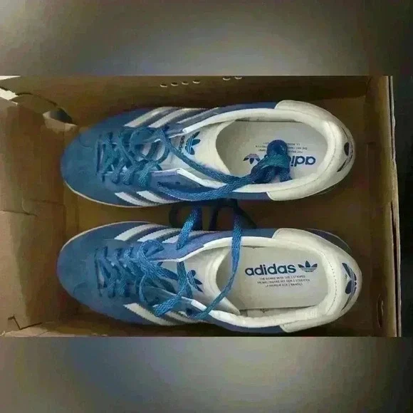 Brand new adidas Gazelle 85 Royal Blue White Size 10 1/2 - Picture 8 of 10